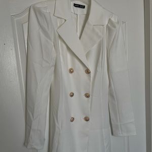 White blazer dress